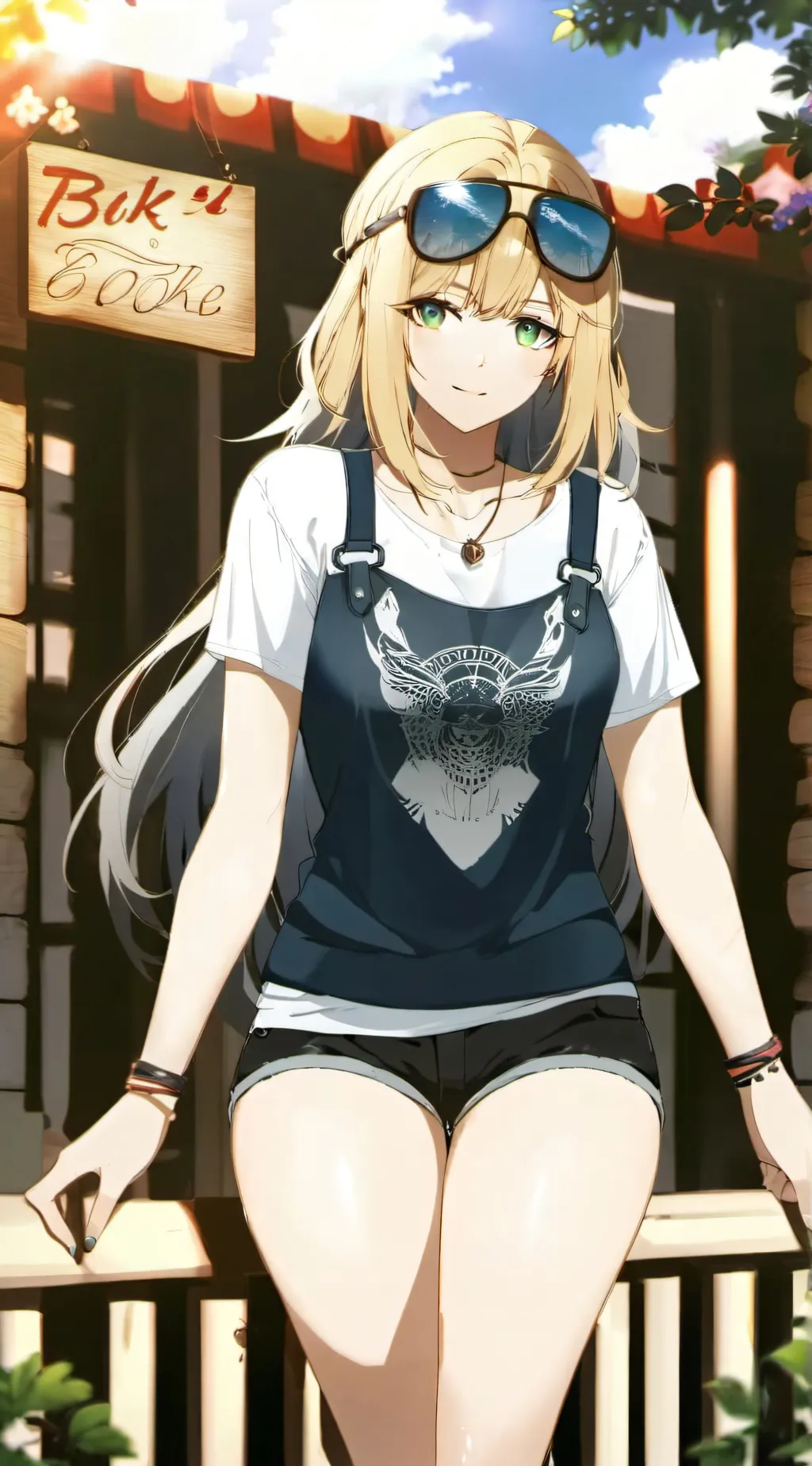 ai character: Amber background