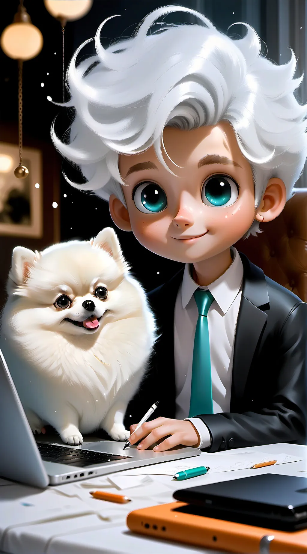 ai character: Fluffybyte background