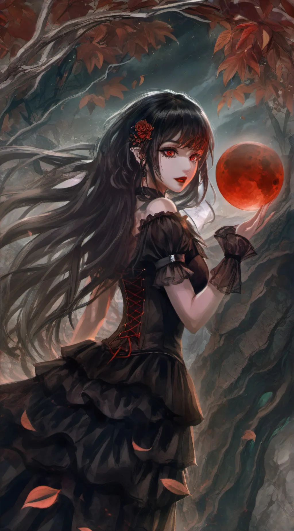 ai character: moonAngel  background