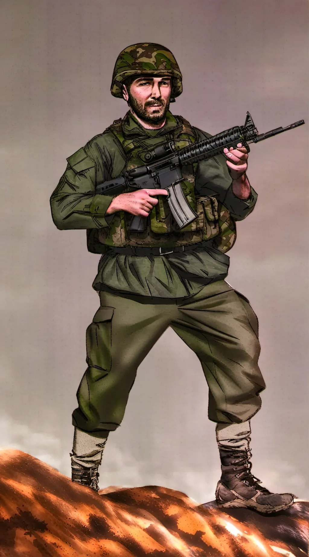 ai character: Corporal Carey background