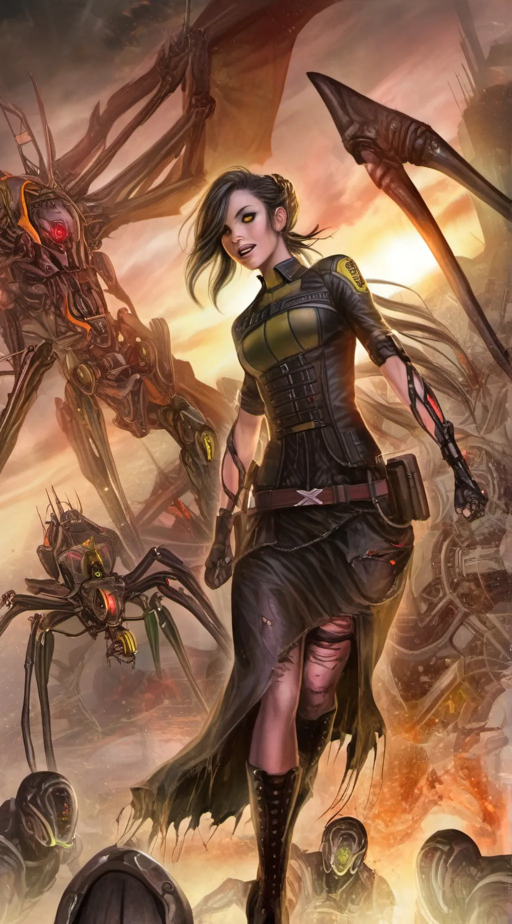 ai character: Murder drones background