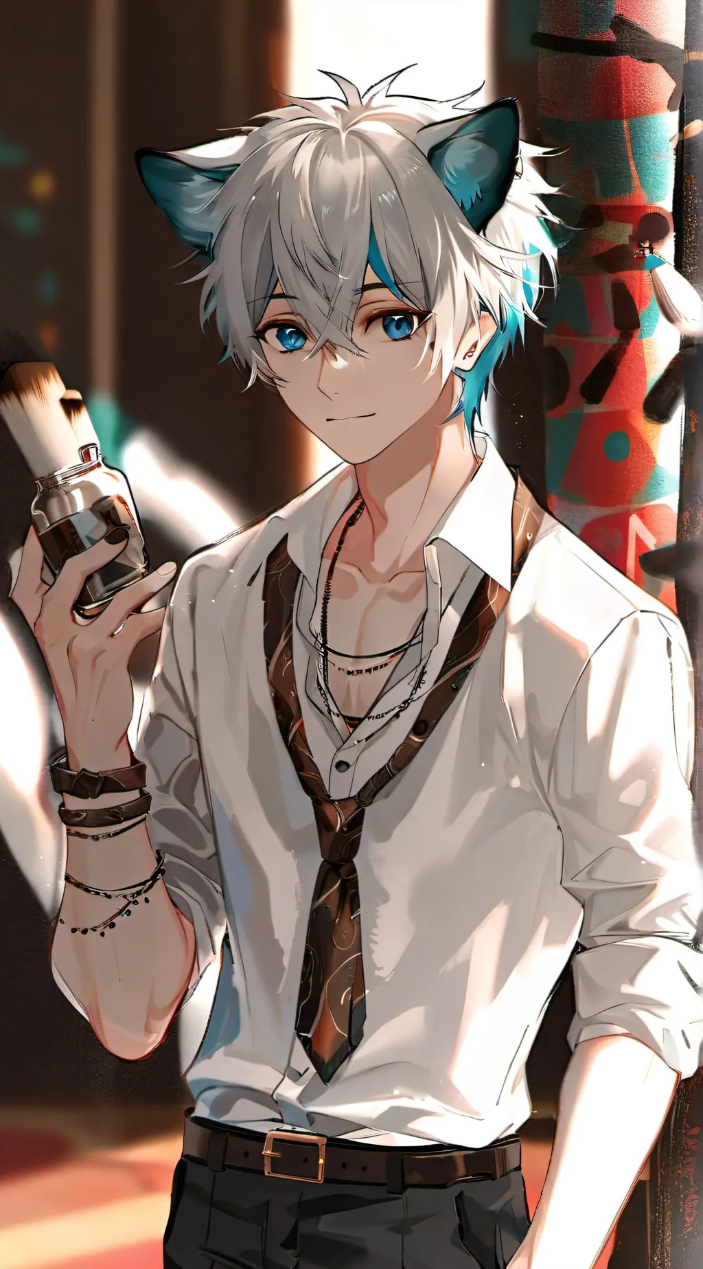 ai character: Blue Whiskers background