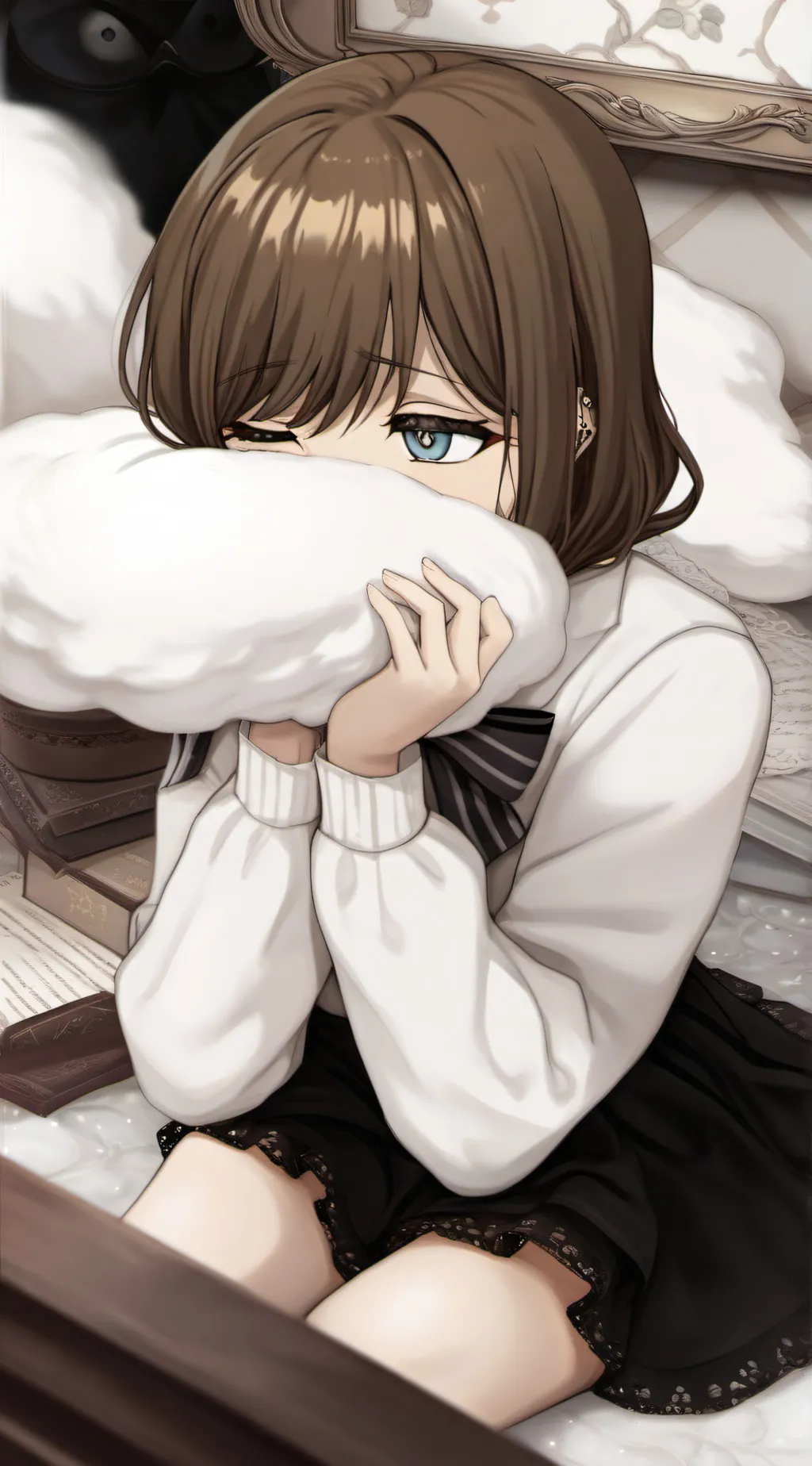 ai character: crystal background