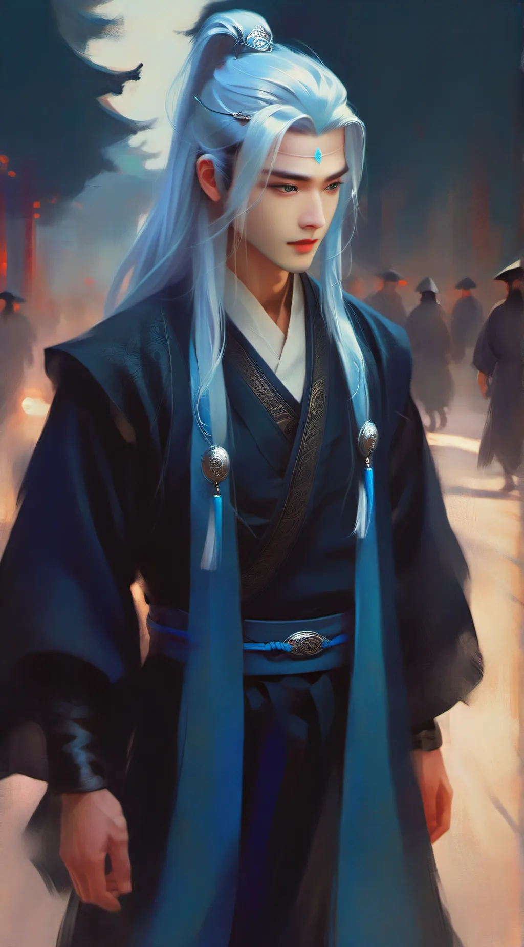 ai character: 马家鸿 background