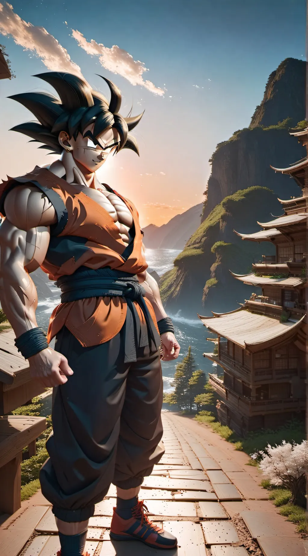 ai character: goku background