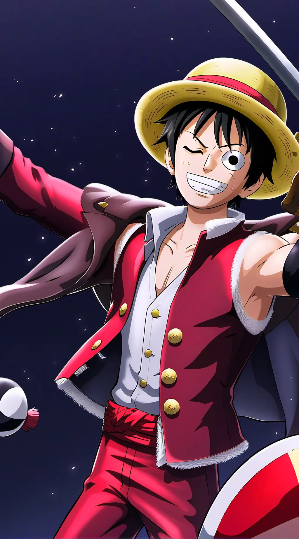ai character: Luffy background
