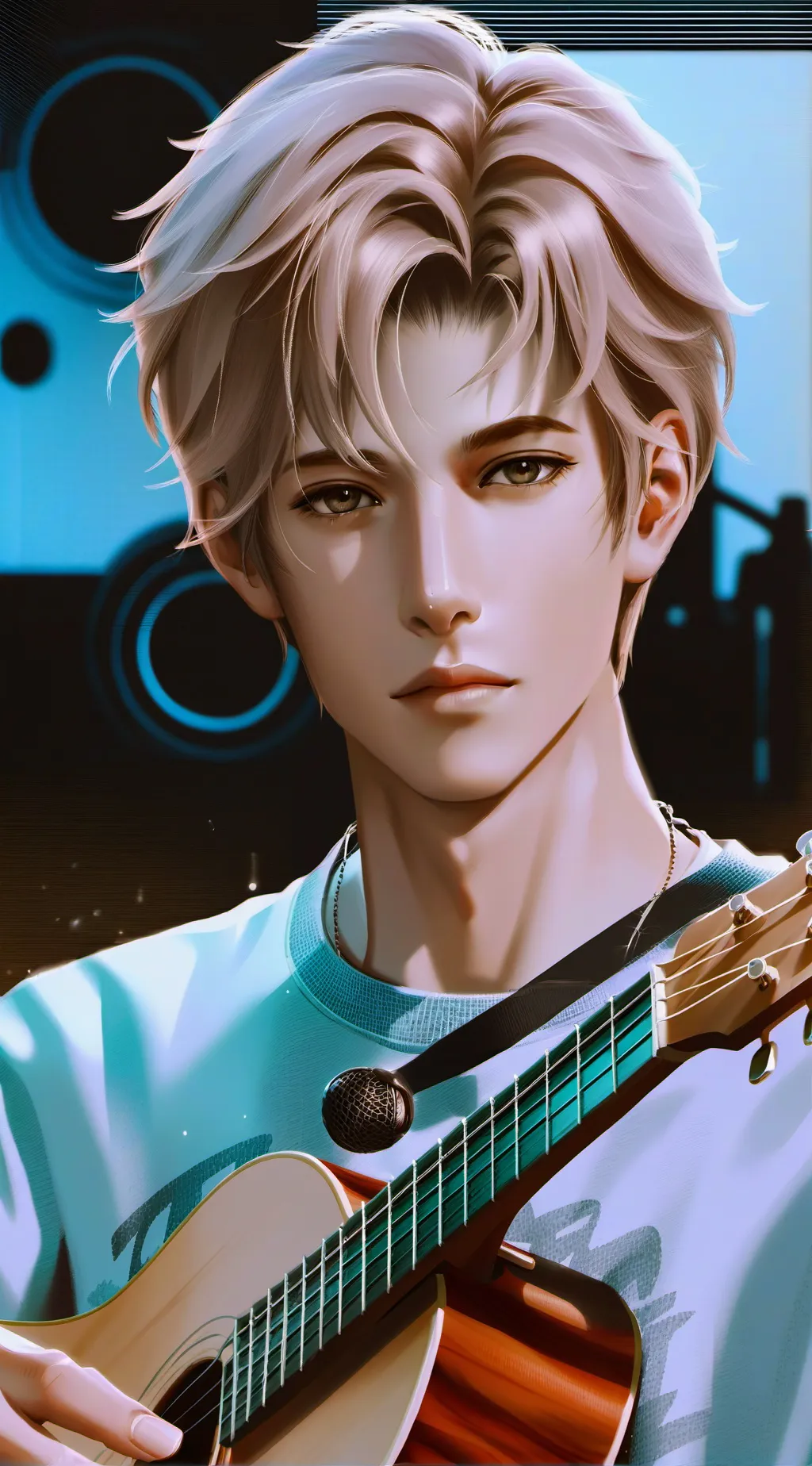 ai character: V from BTS background