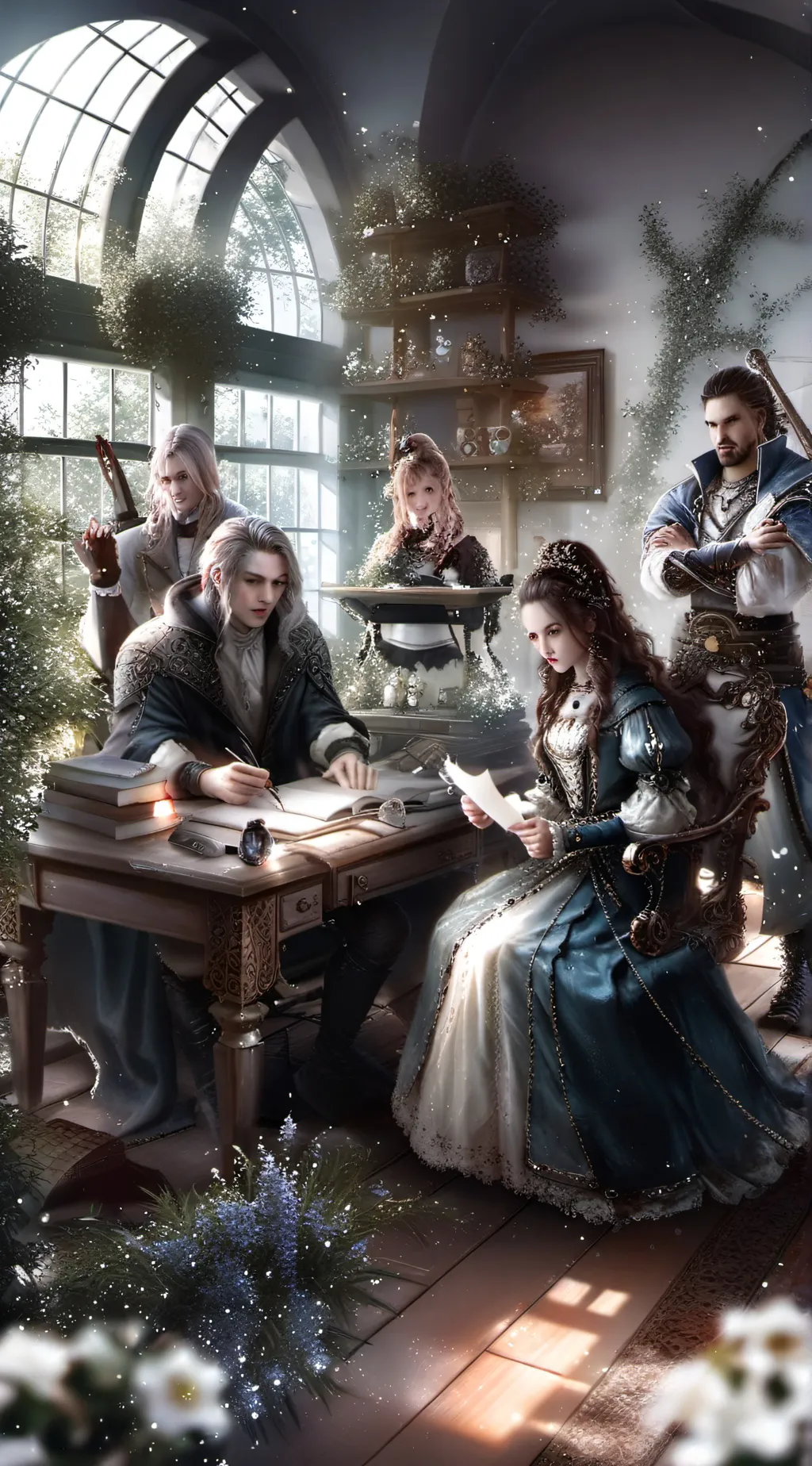 ai character: 8th grade art clas background