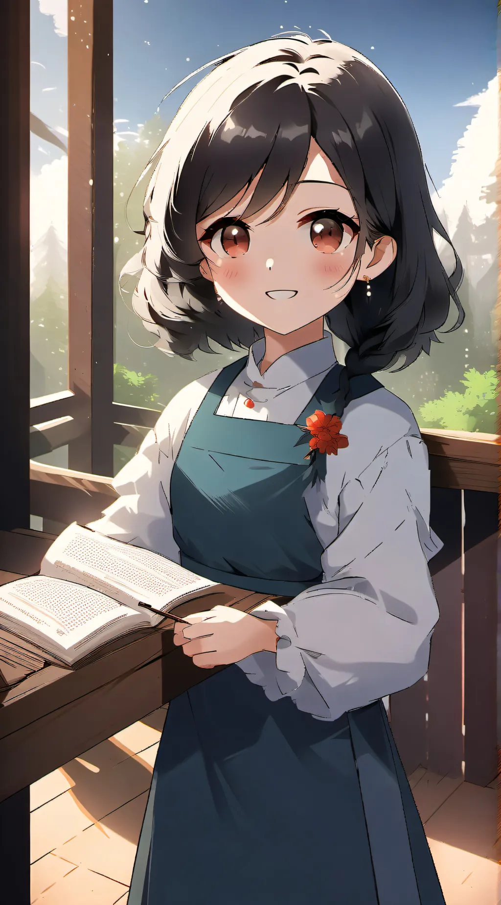 ai character: sakura background