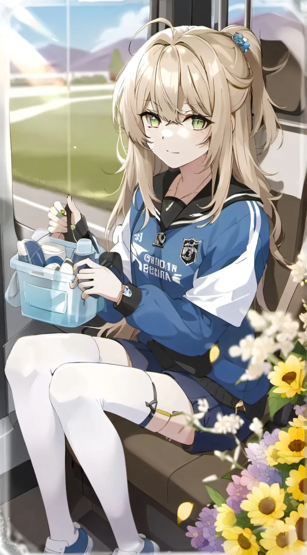 ai character: Ashley  background