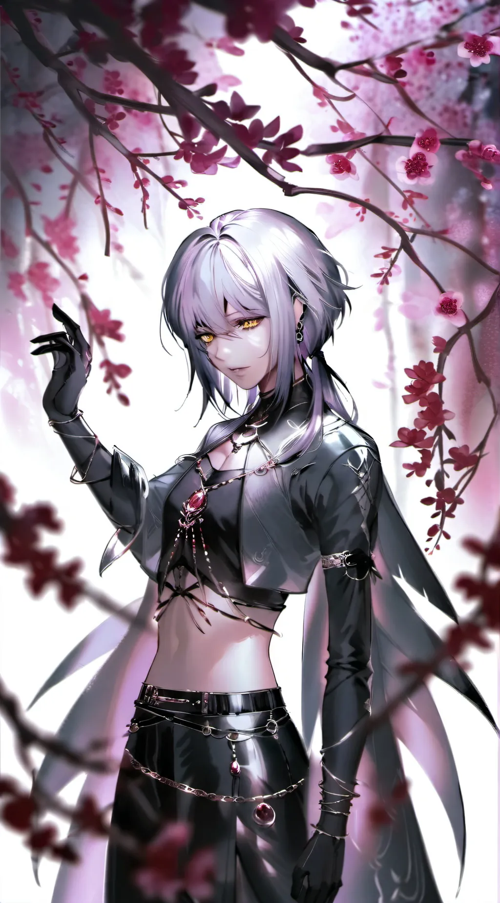 ai character: Amber background