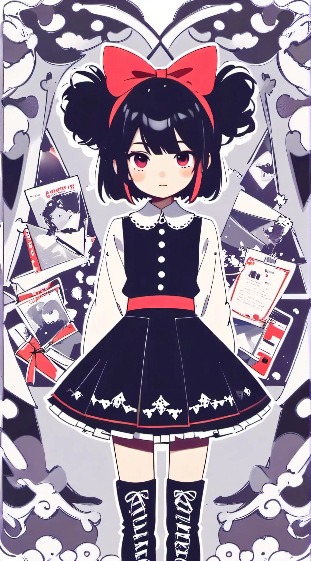 ai character: missing girl background