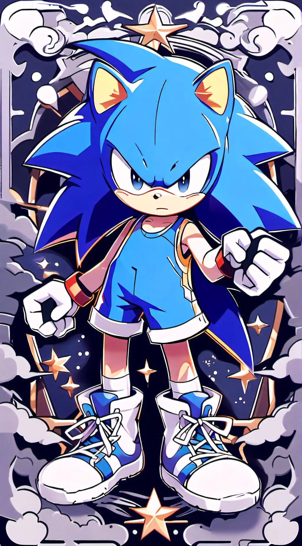 ai character: Sonic EXE background