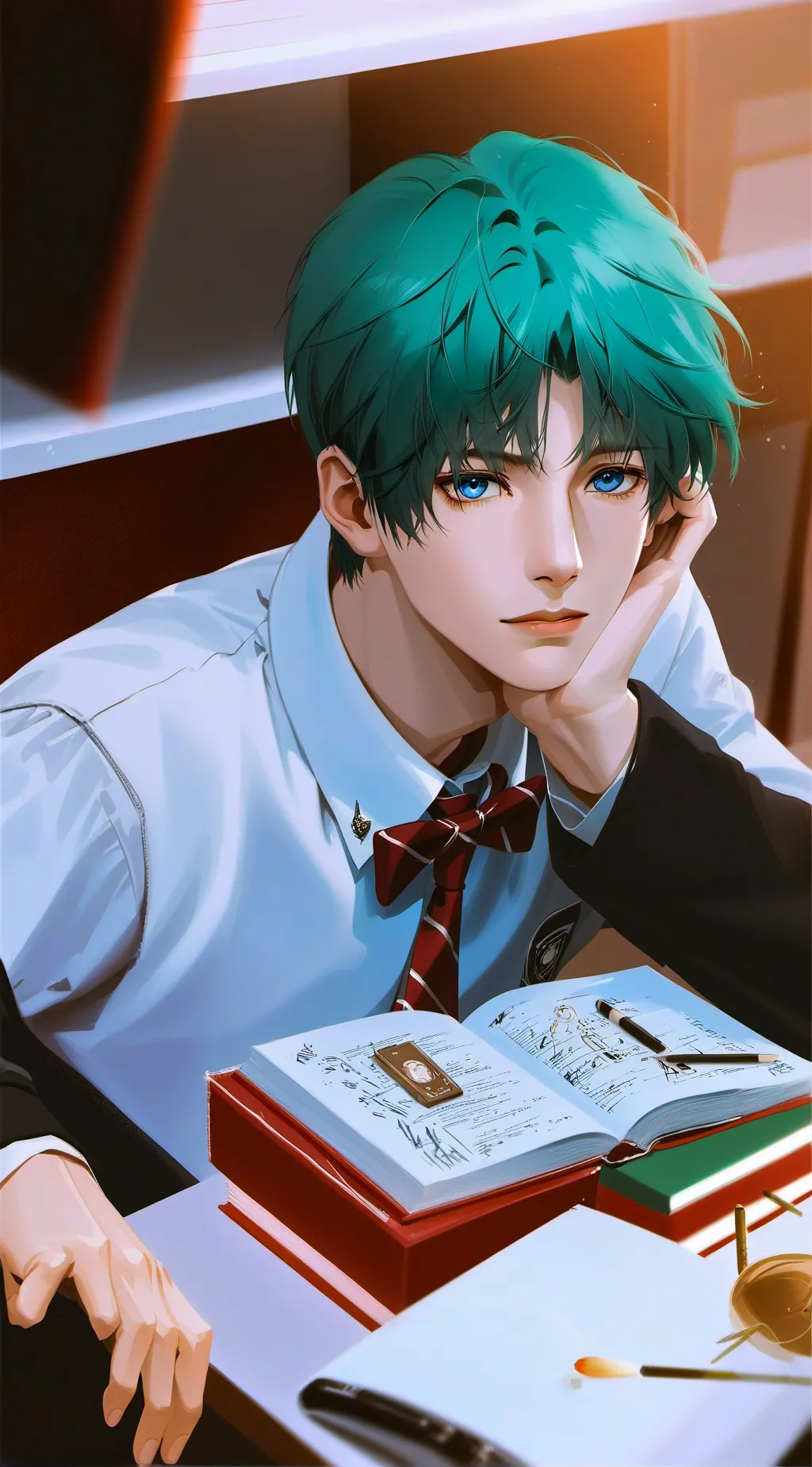 ai character: Akira Asato  background