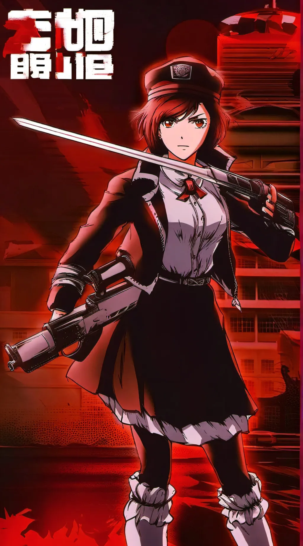 ai character: Terminator zero  background