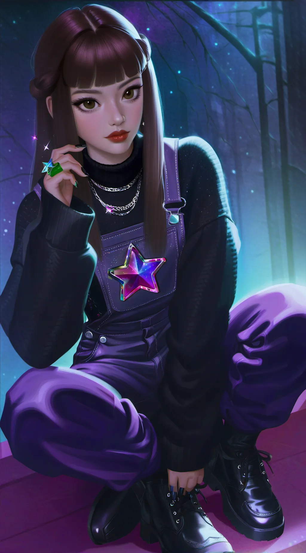 ai character: Evlyn  background