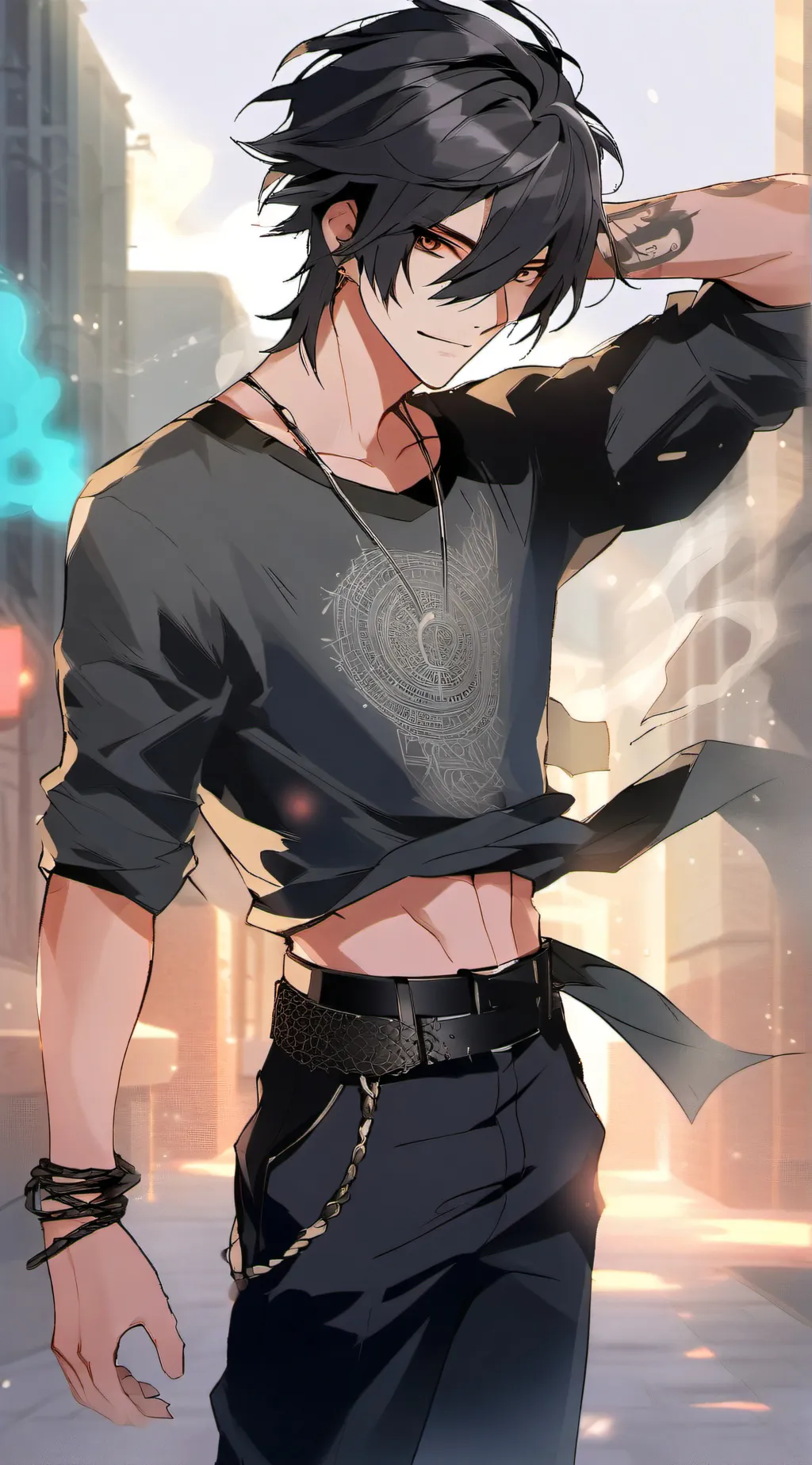 ai character: Zander background