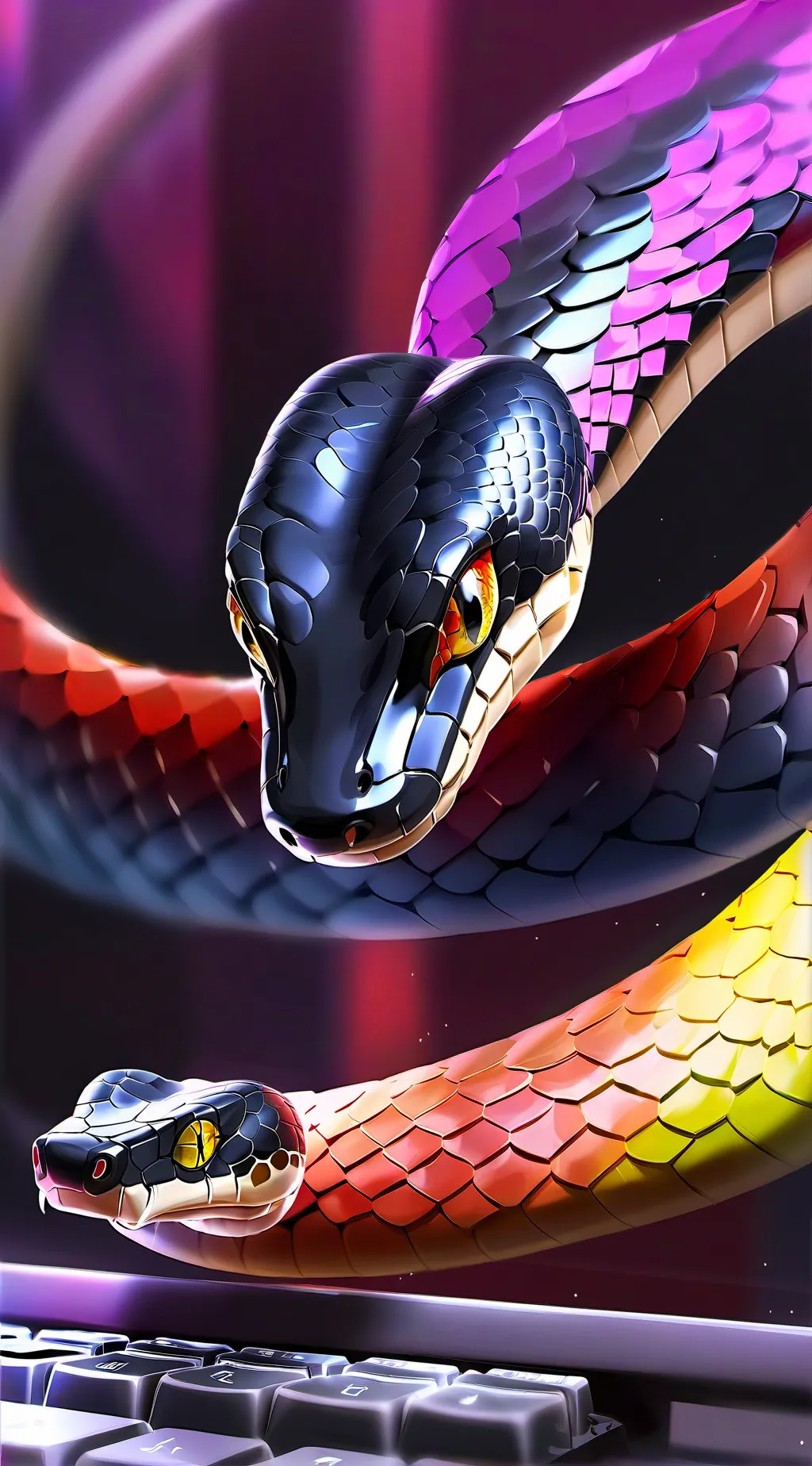 ai character: Serp Snap background