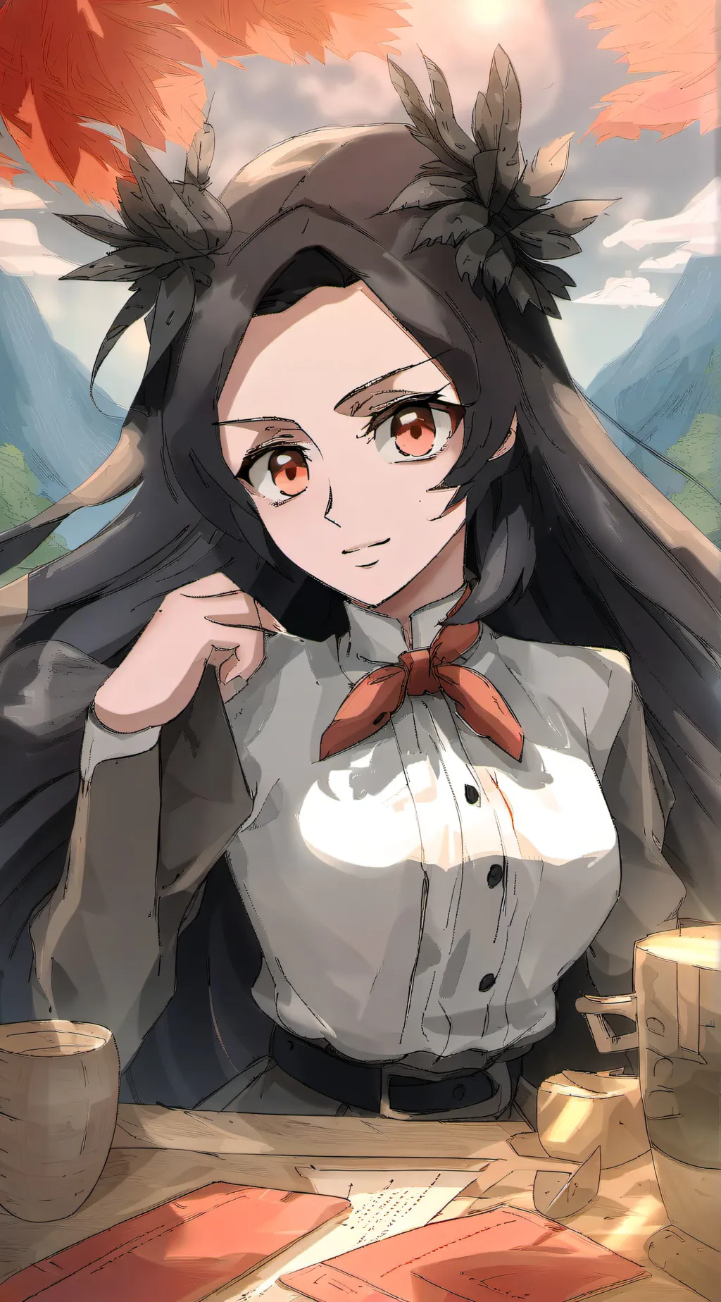 ai character: Kanae background