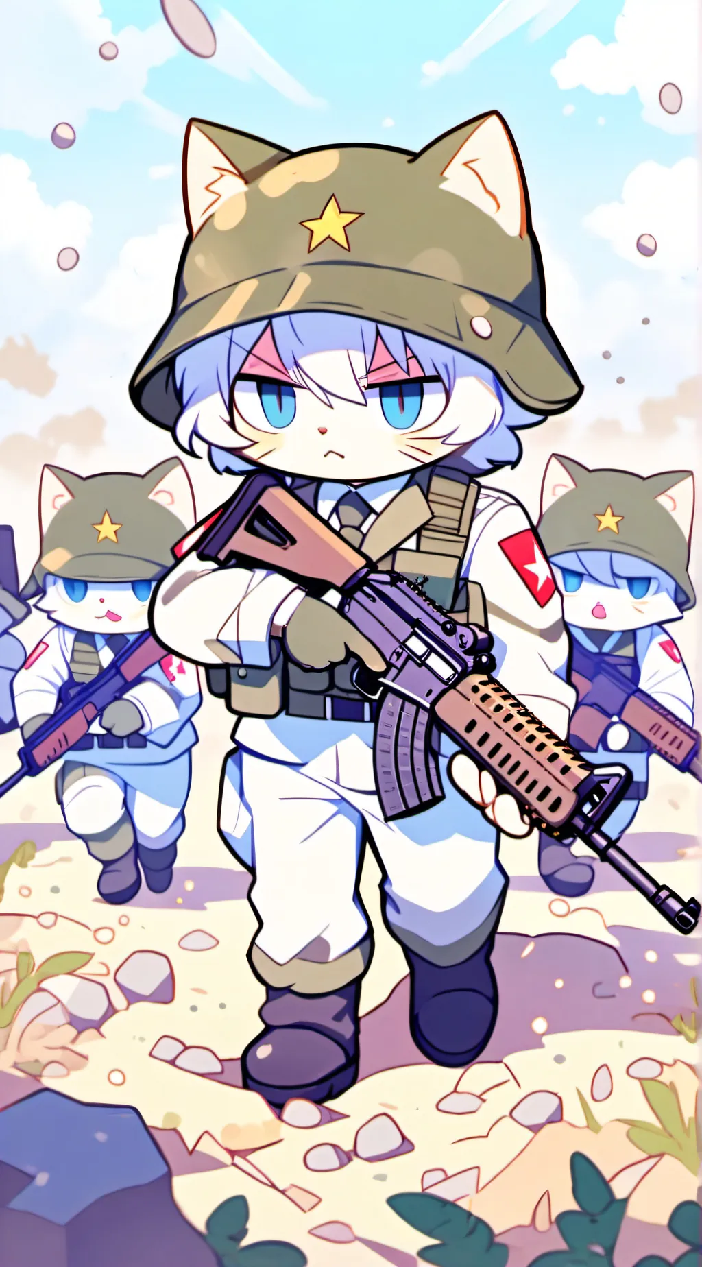 ai character: 1000,0000 soldiers background