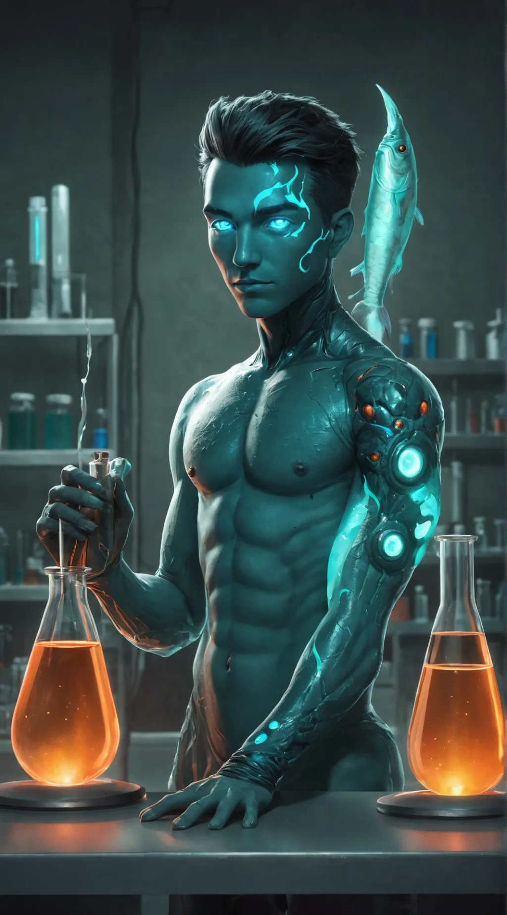 ai character: test #15 background