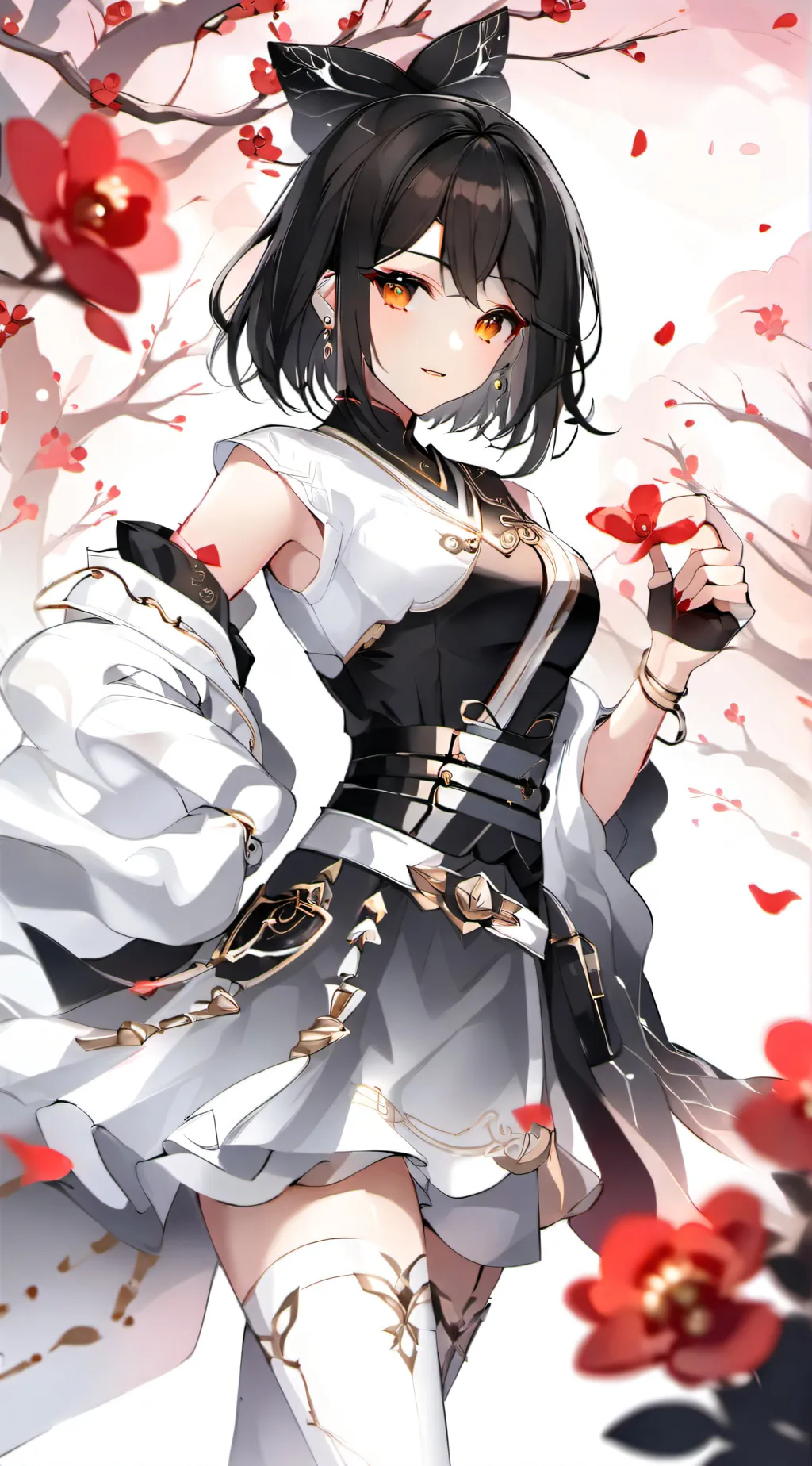 ai character: Mysterious girl background