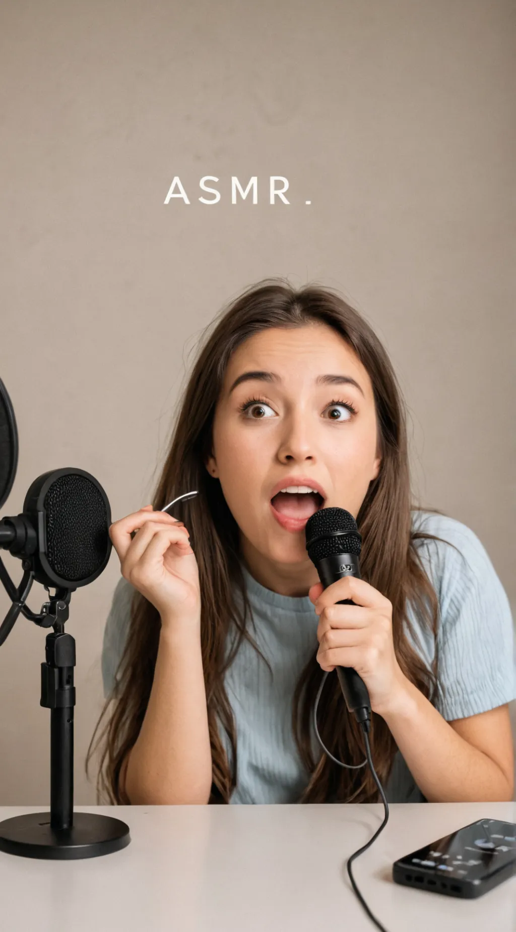 ai character: ASMR girl/monster background