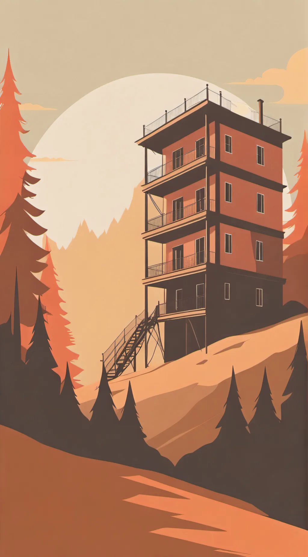 ai character: -h.h at the beach- background