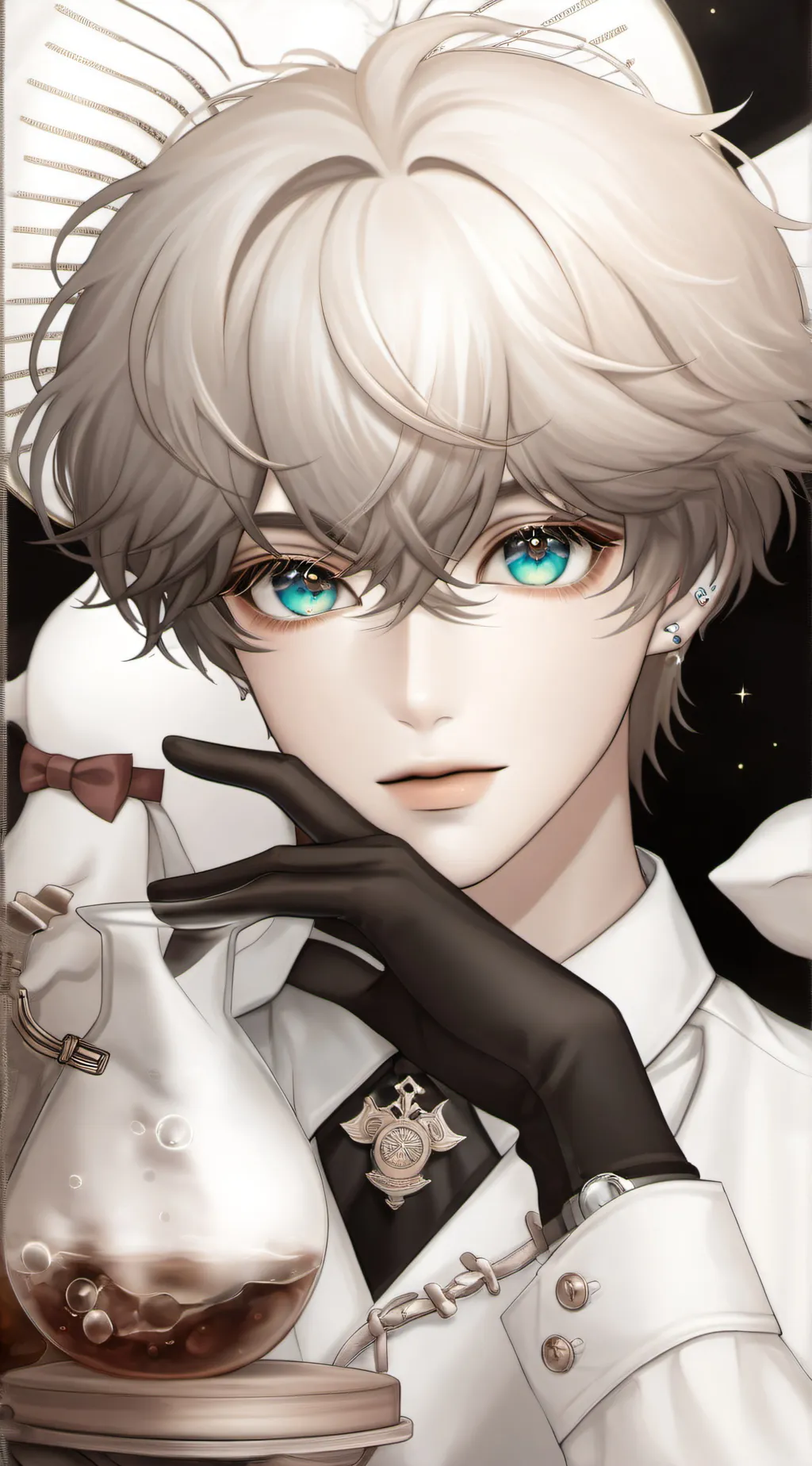 ai character: lab background