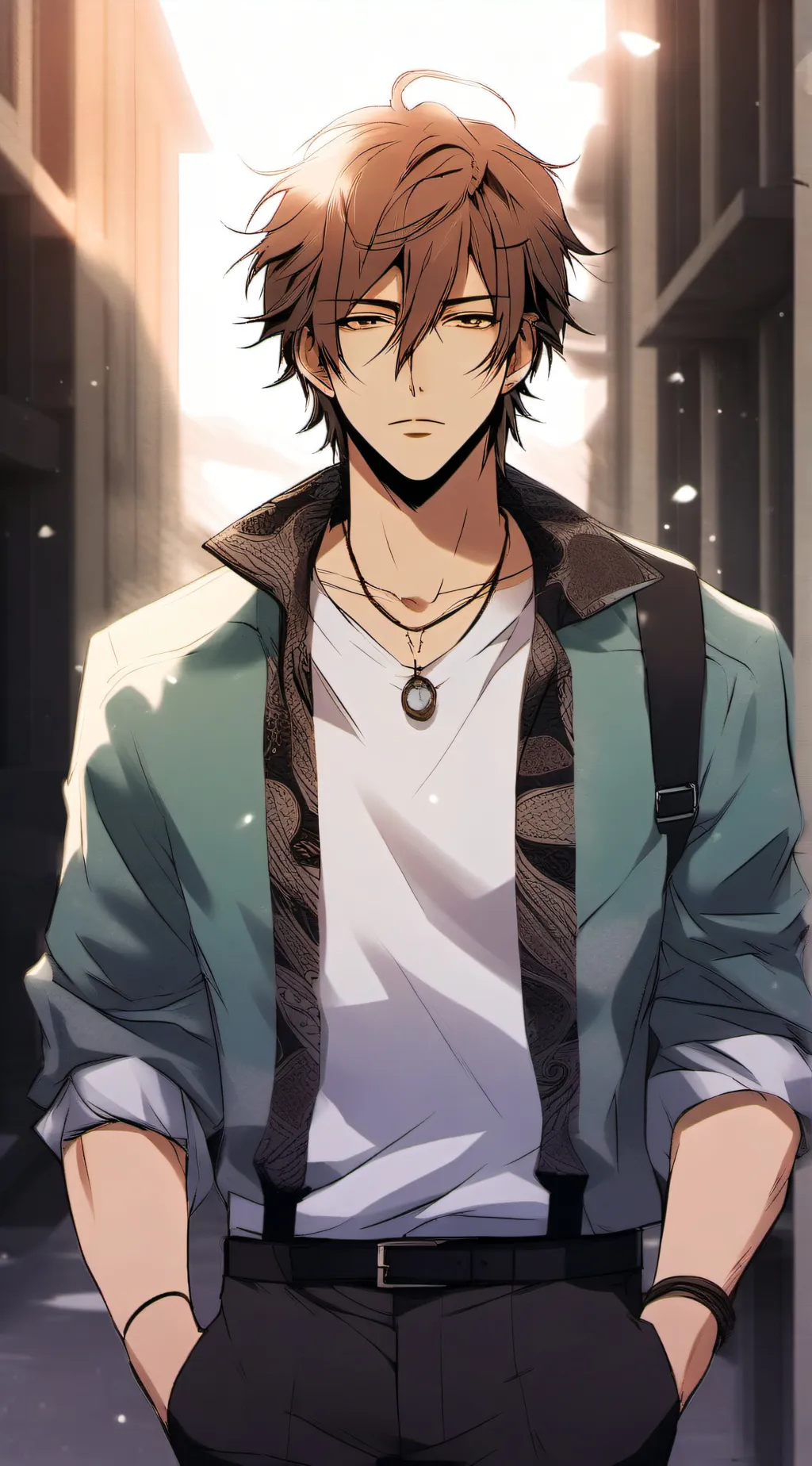 ai character: Leon background