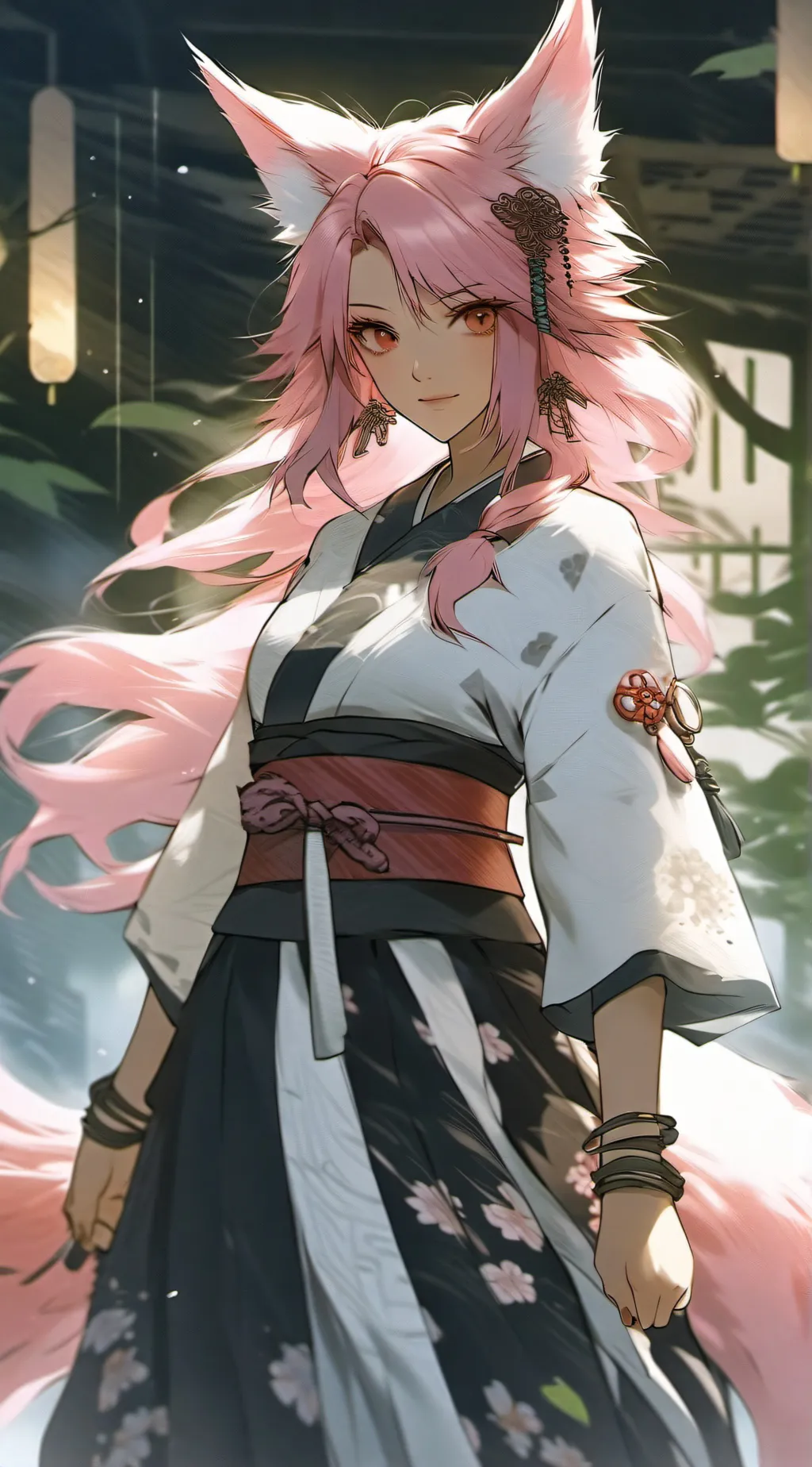 ai character: Sakura background