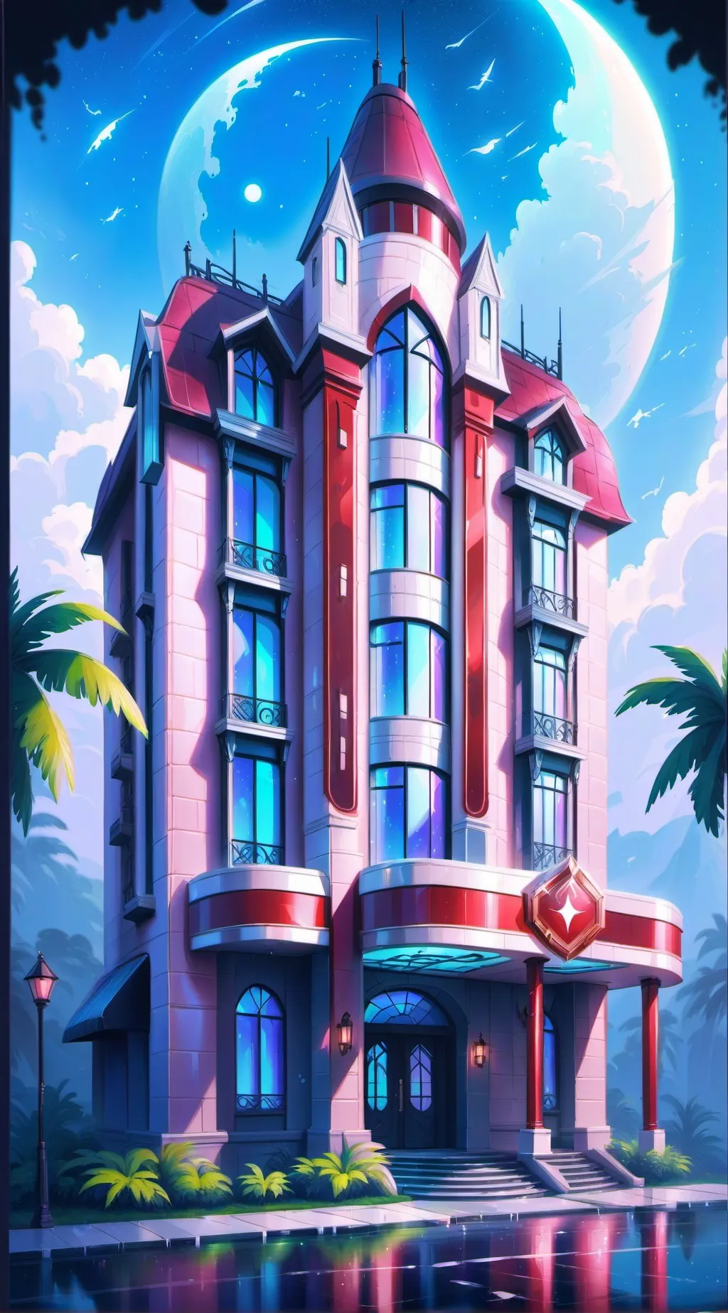 ai character: HH sleepover background