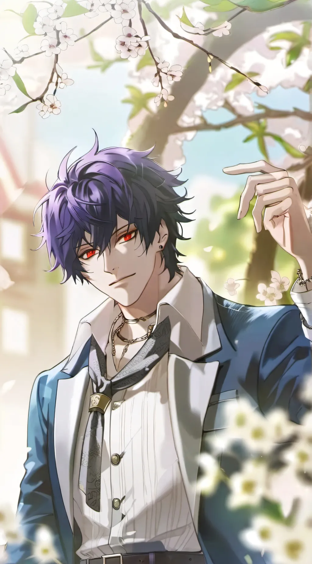 ai character: Dabi <3 background