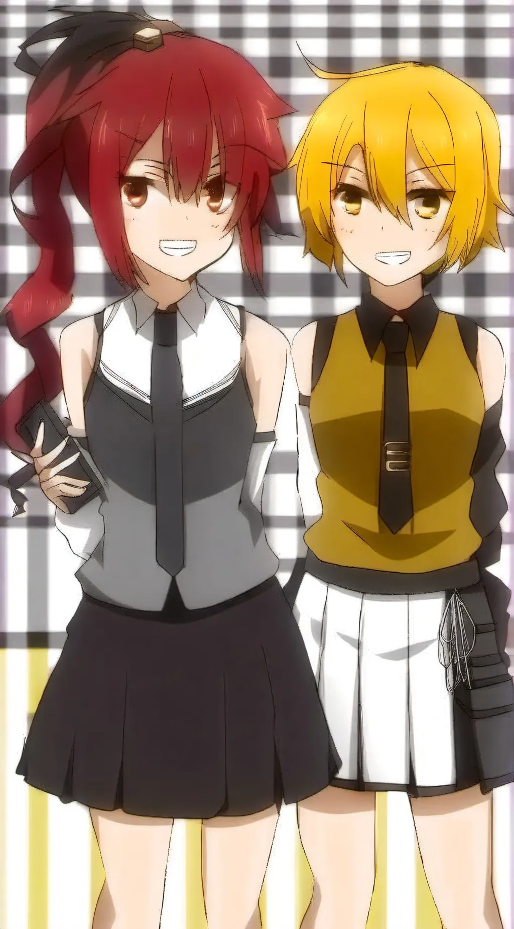 ai character: neru x teto background