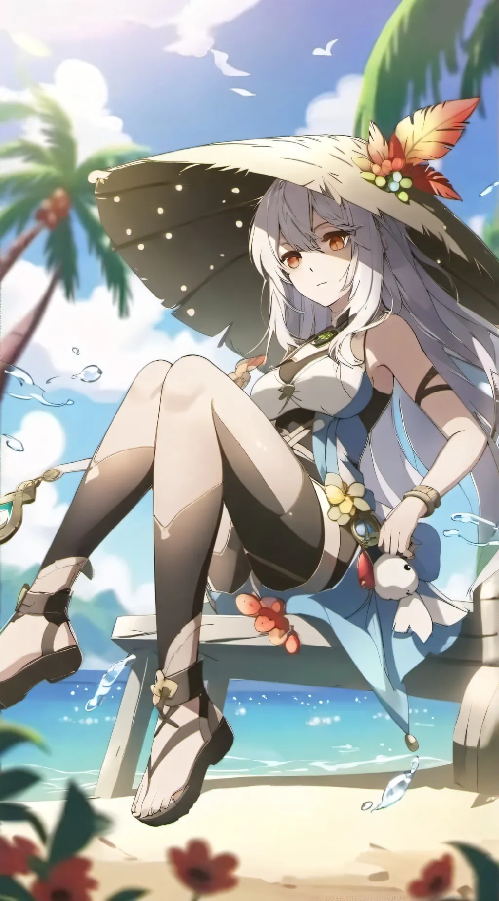 ai character: Hh n Hb vacation  background