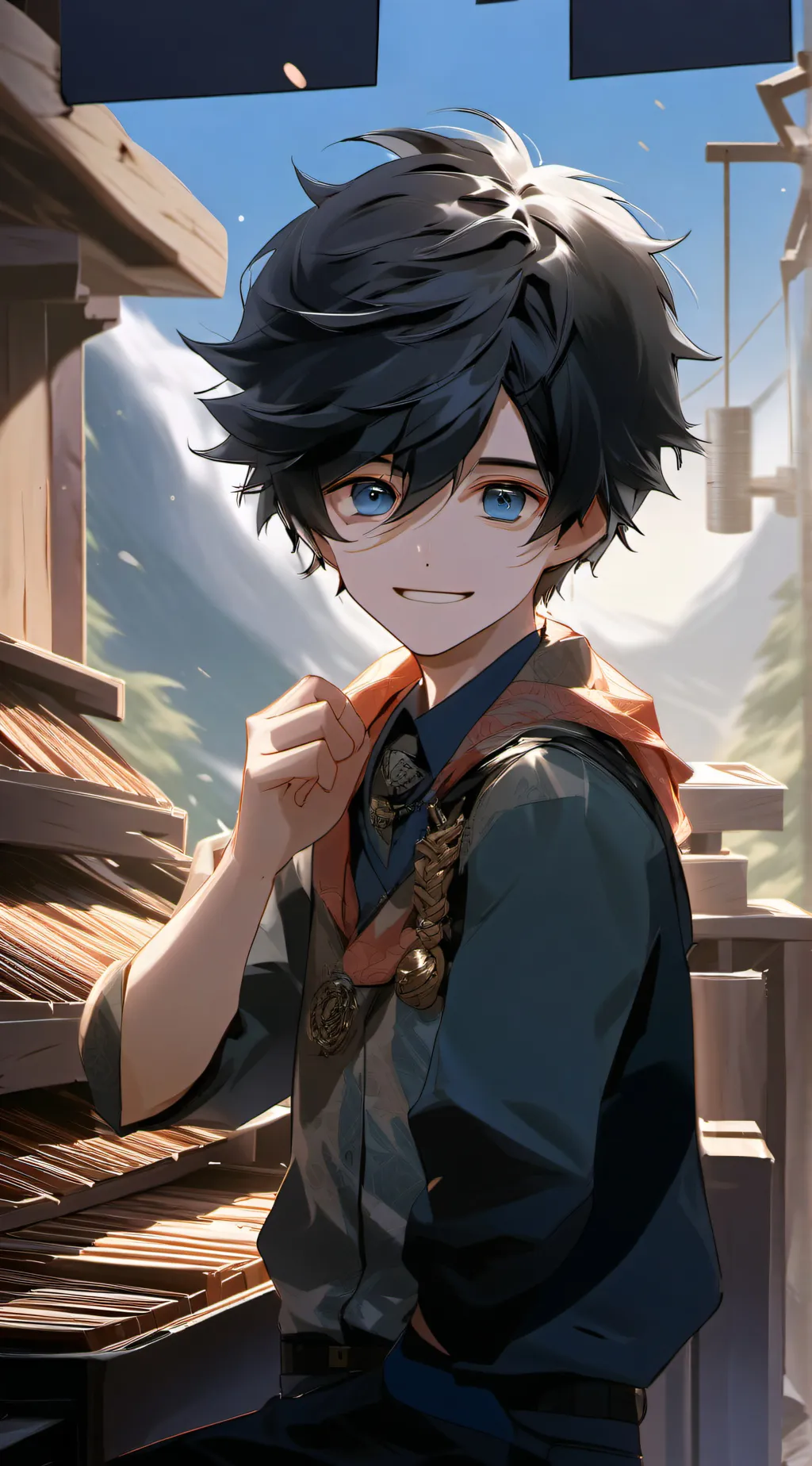 ai character: Zander background