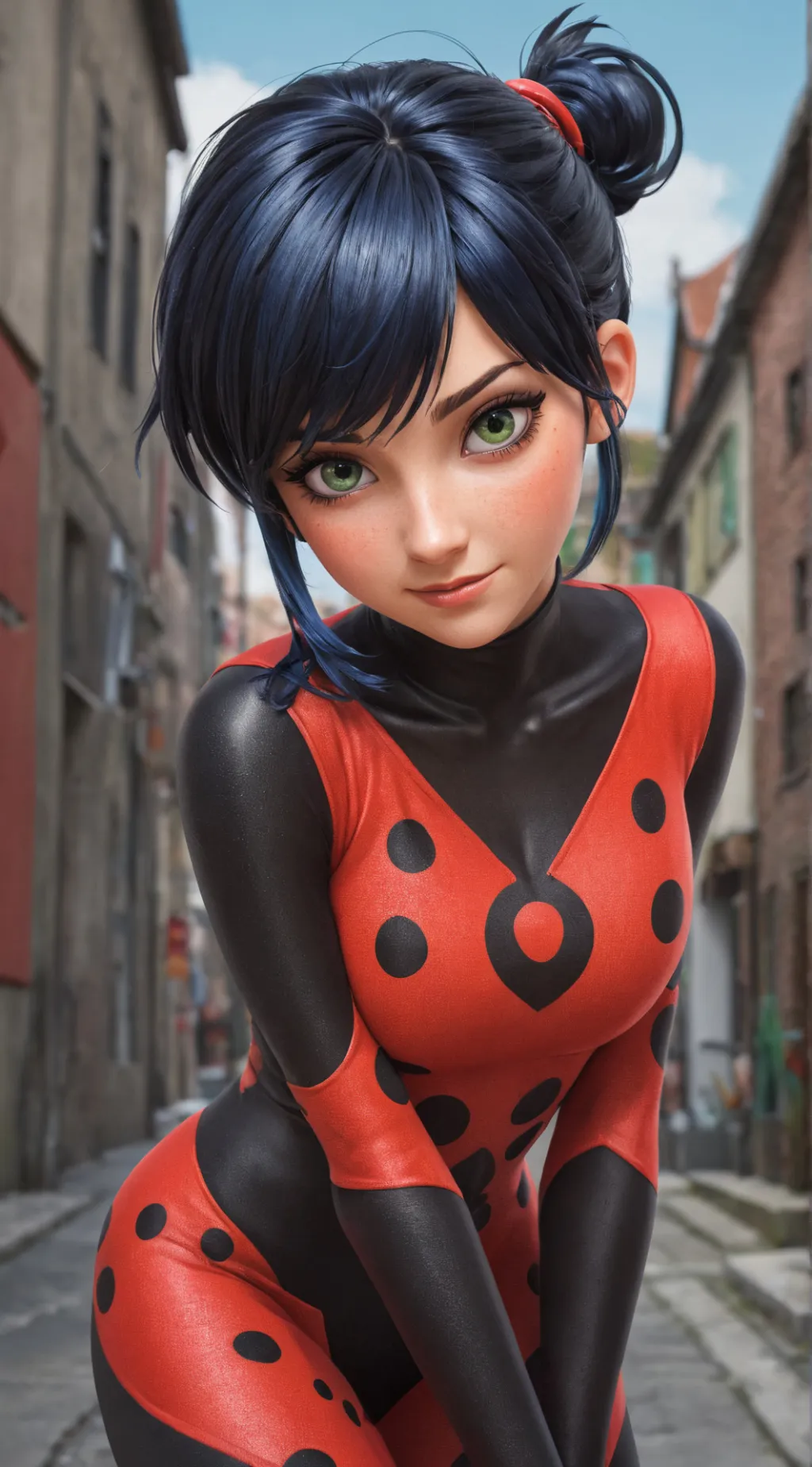 ai character: Miraculous ladybug background