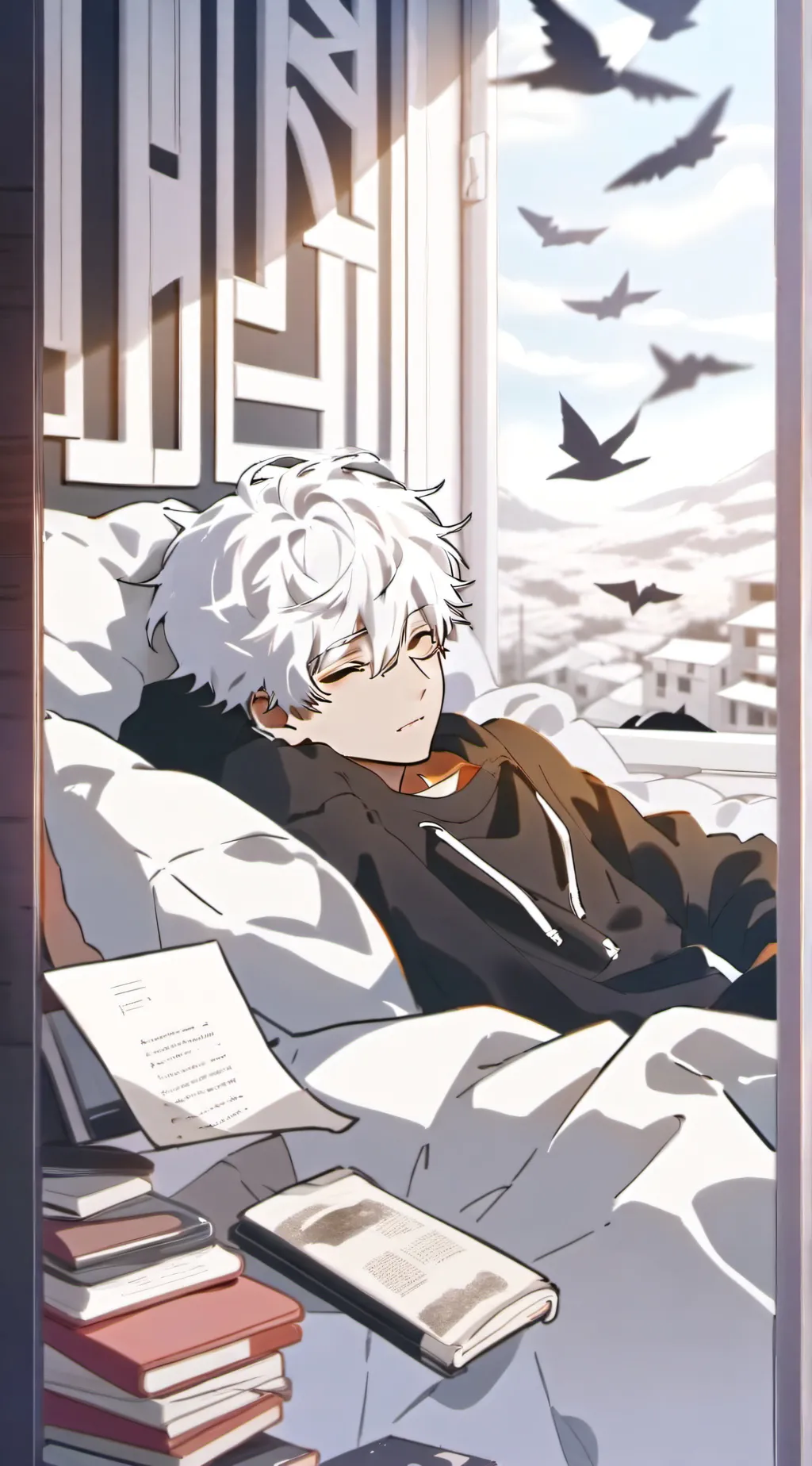 ai character: Hanami background