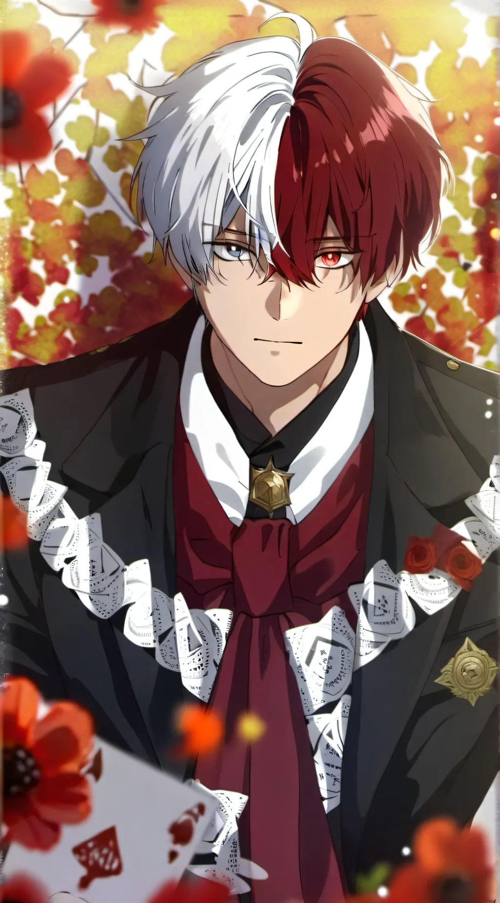 ai character: Shoto Todoroki background