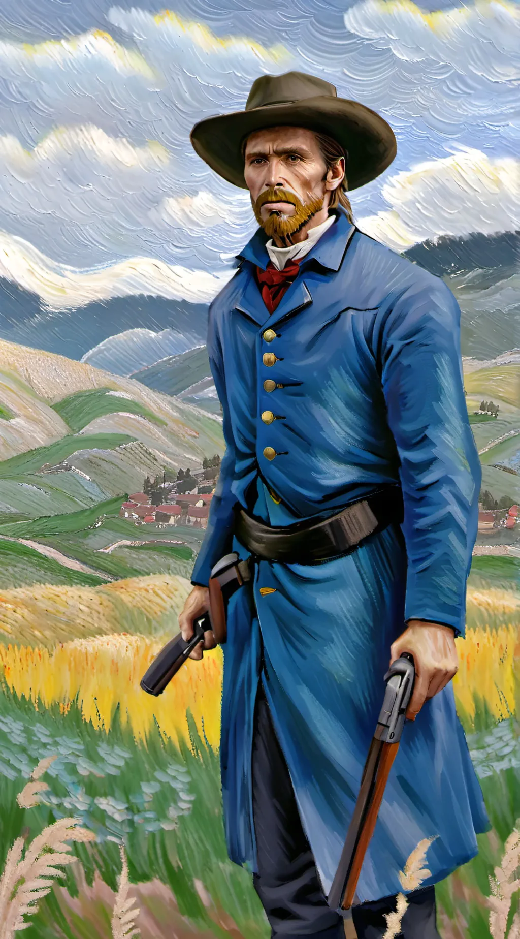 ai character: micah bell  background