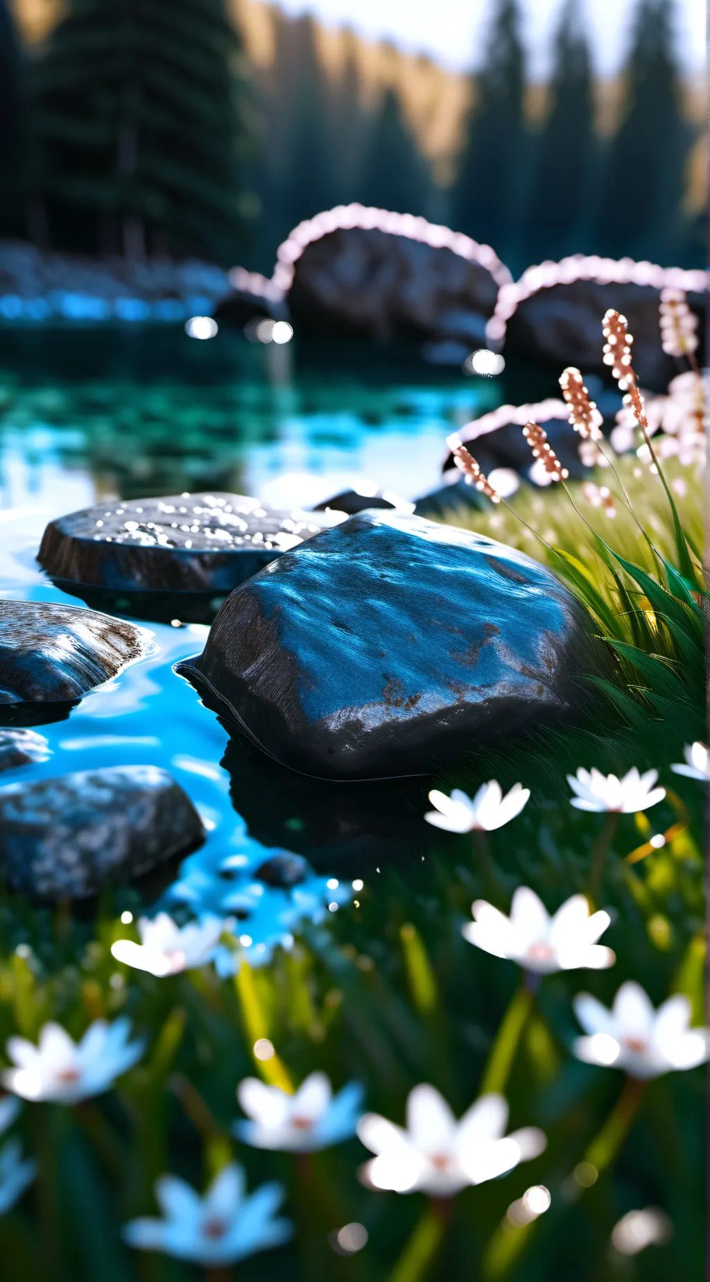 ai character: grass background