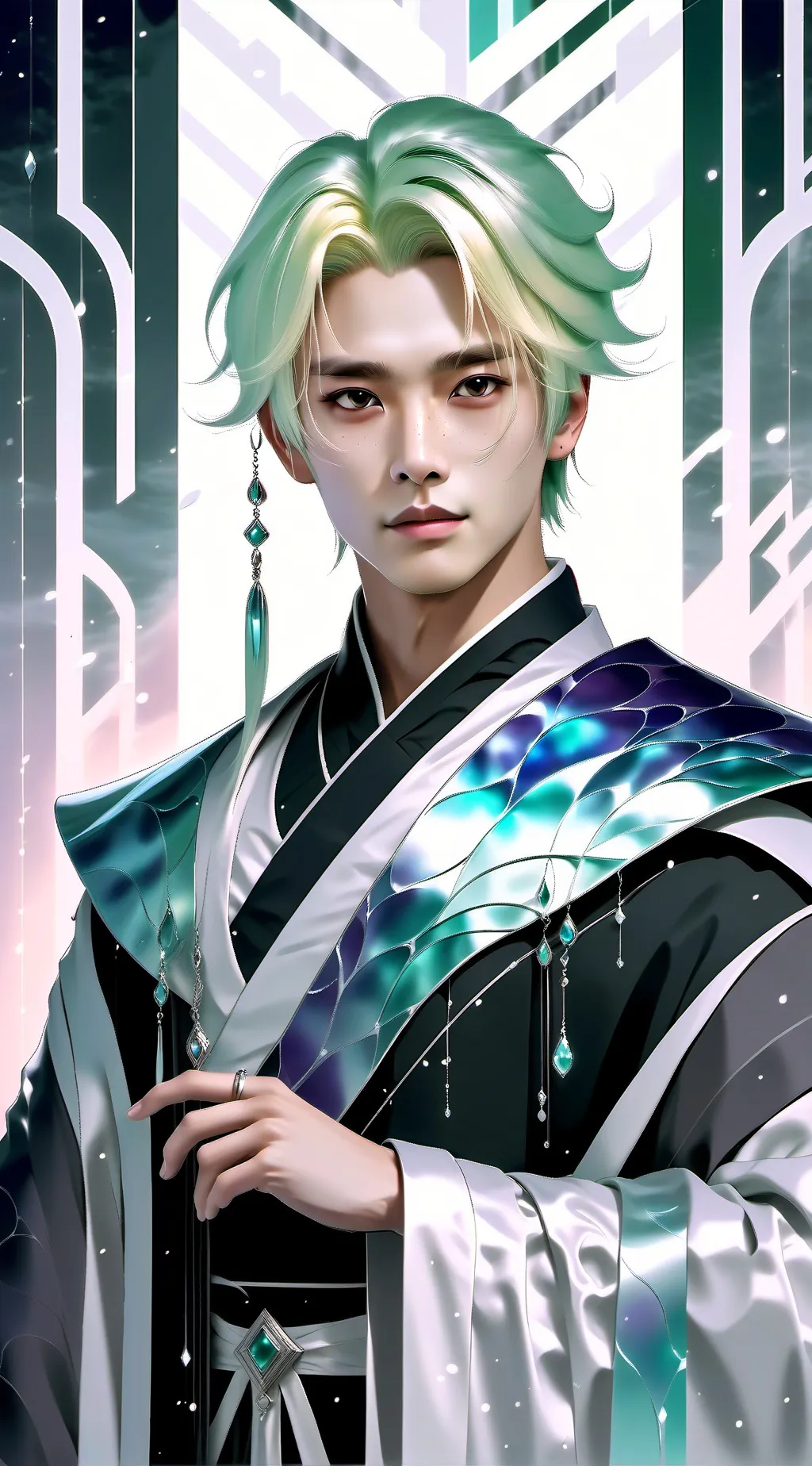 ai character: Aerith background