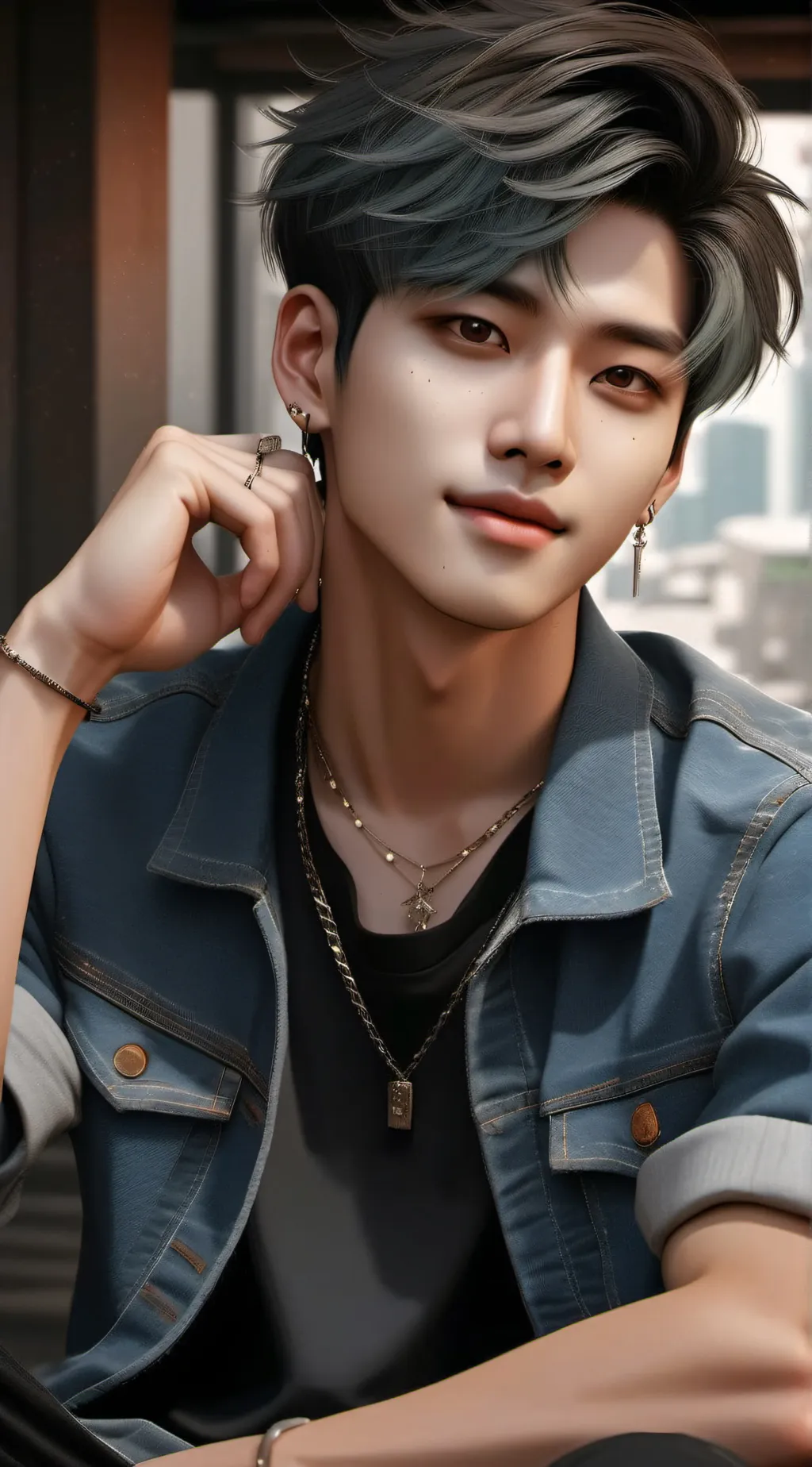 ai character: ♧Sunghoon♧ background