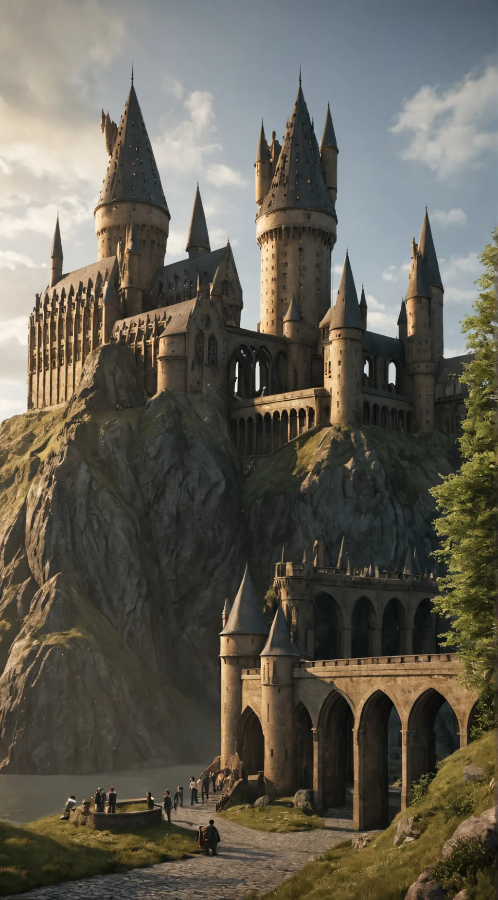 ai character: Hogwarts background