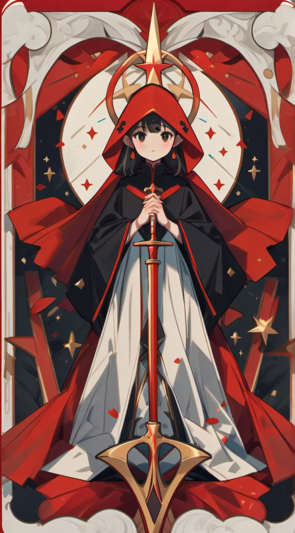 ai character: N x uzi background