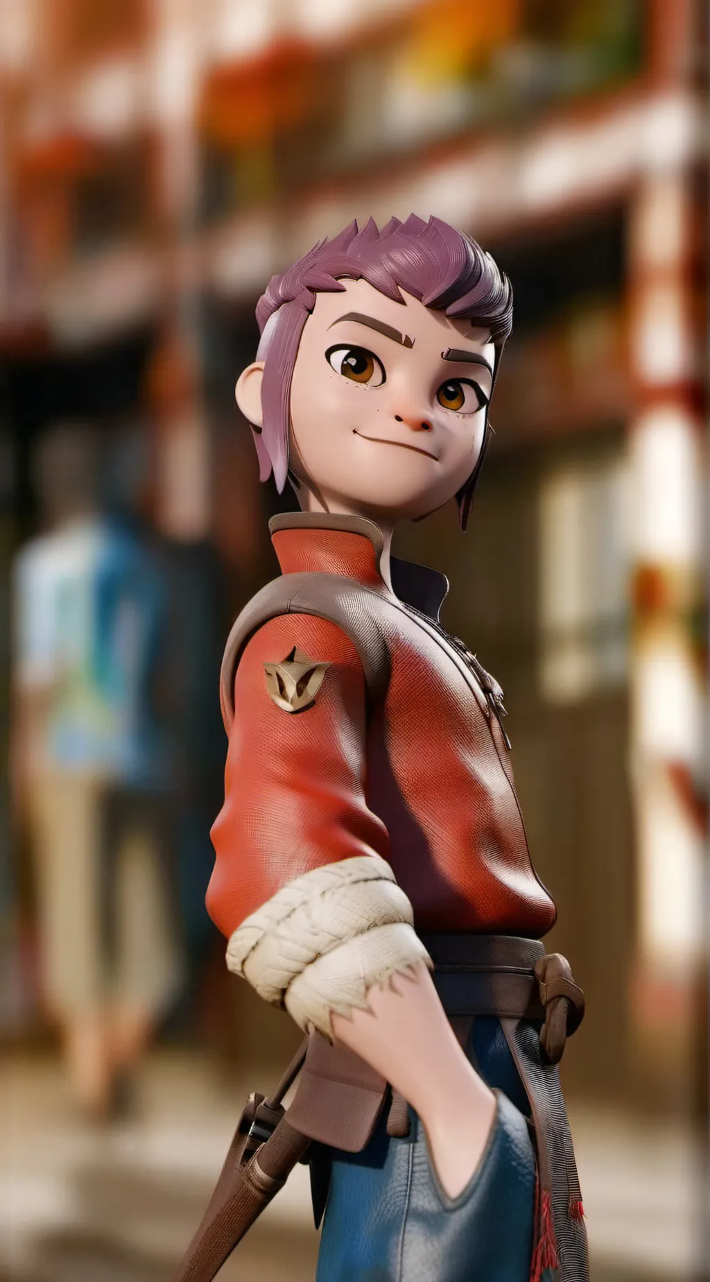 ai character: Nimona background