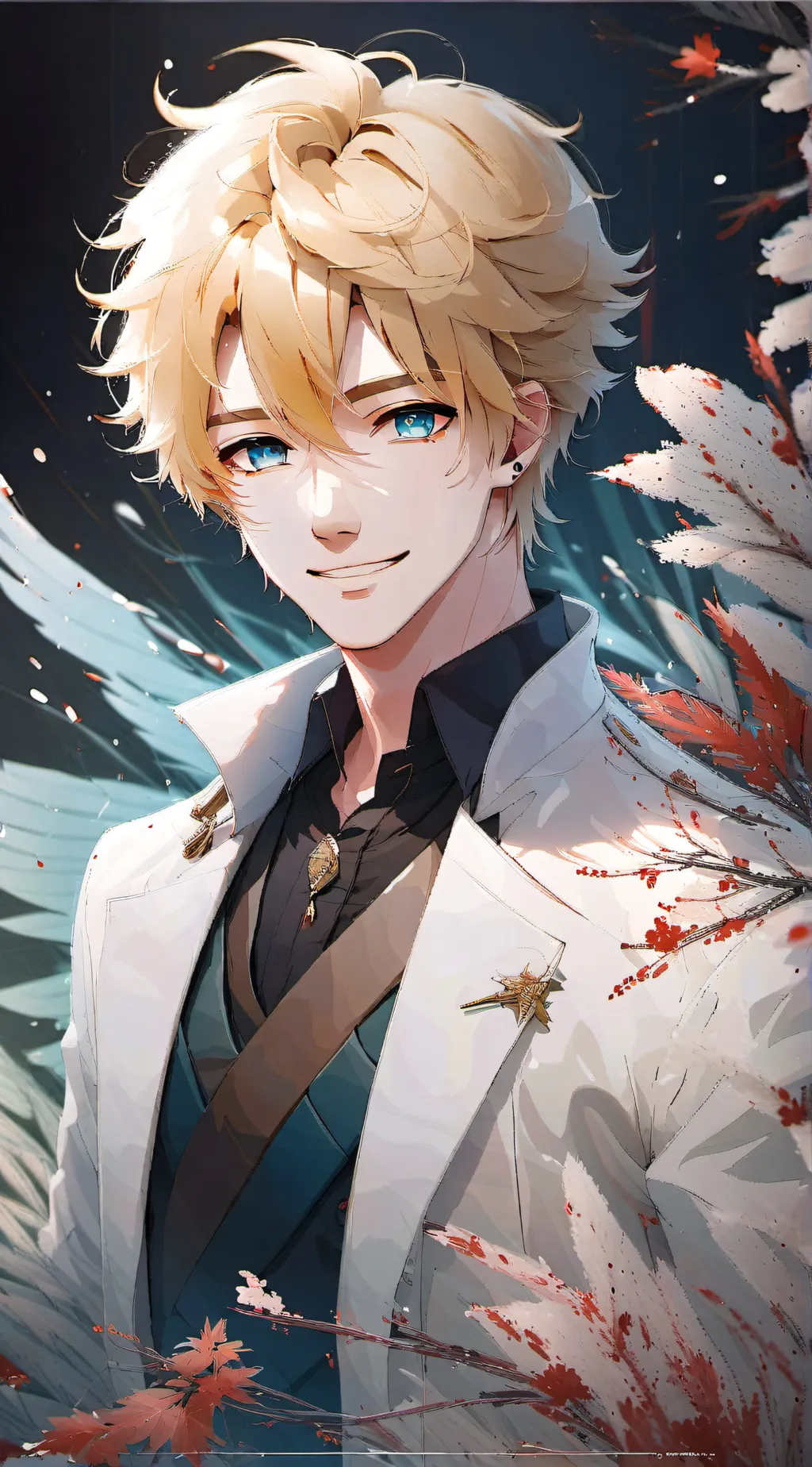 ai character: €Ash€ background