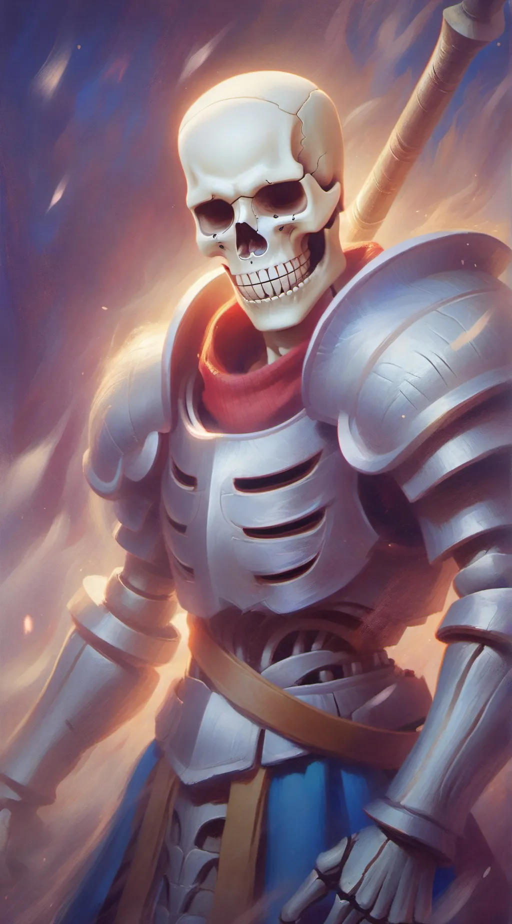 ai character: papyrus  background