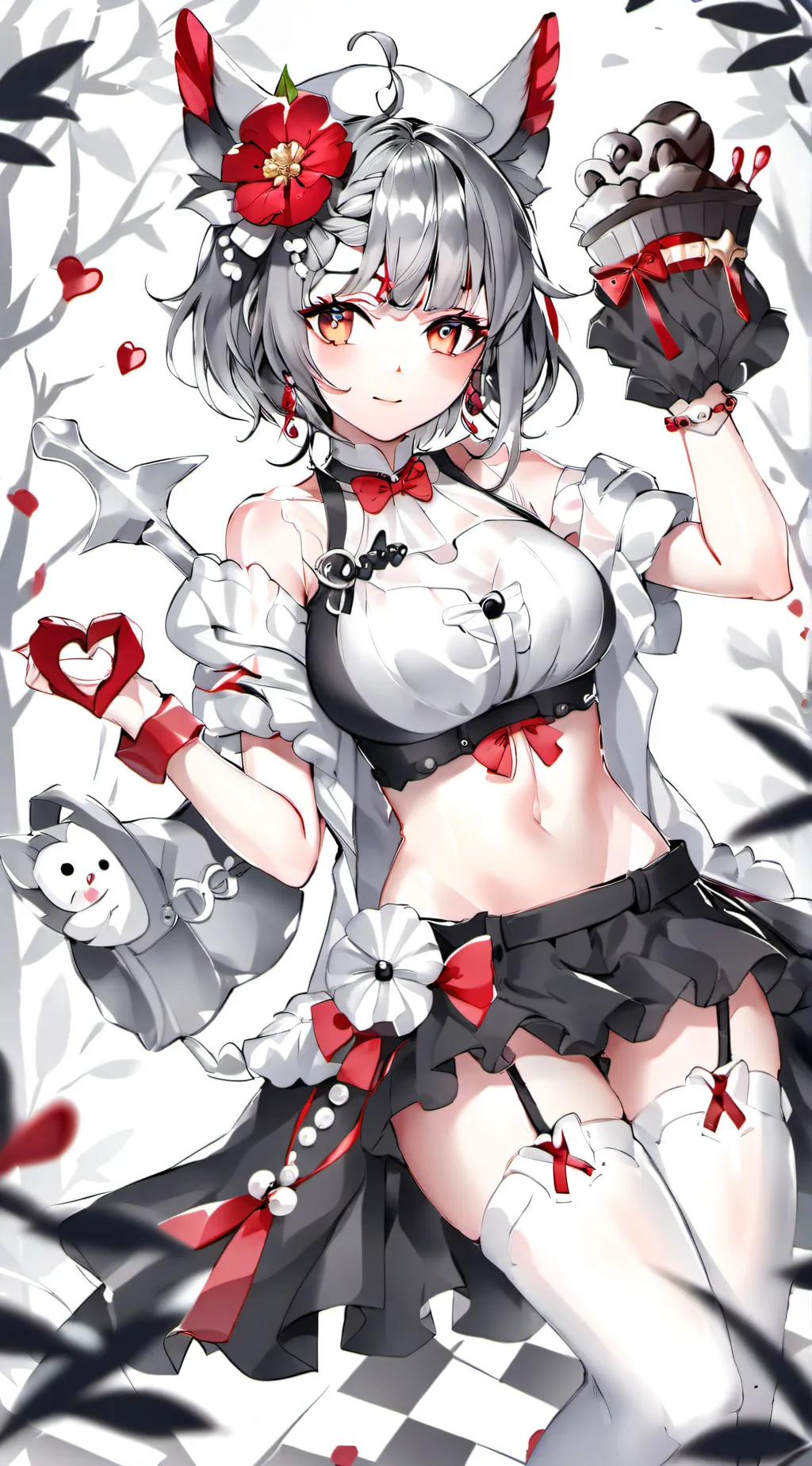 ai character: Sakura background