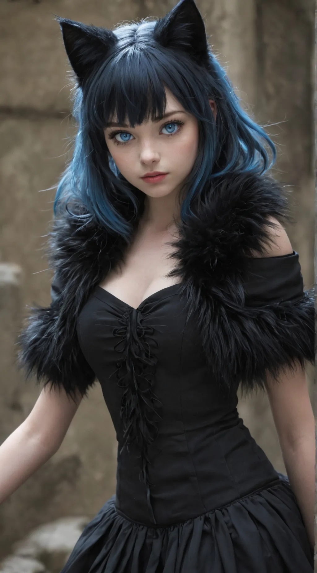 ai character: Beating bag background